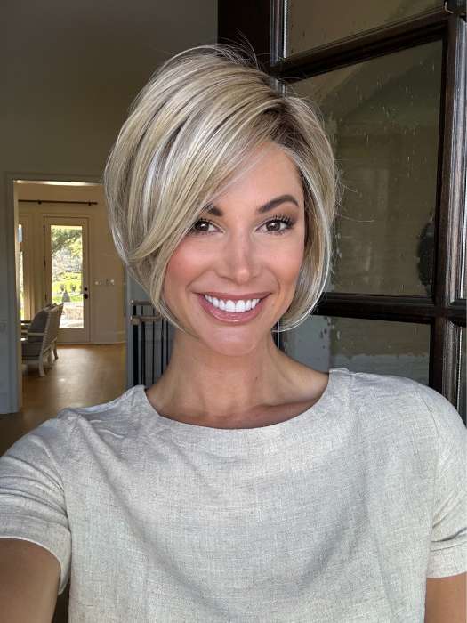 Wigstrends Human Hair Wigs Lace Front Wig Layered Bob Wig