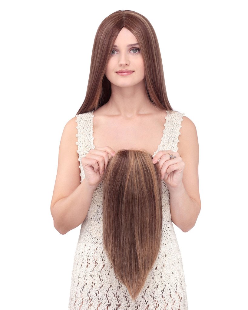 Mixed Brown Wig Hair Piece Human Hair Wig Hair accessories