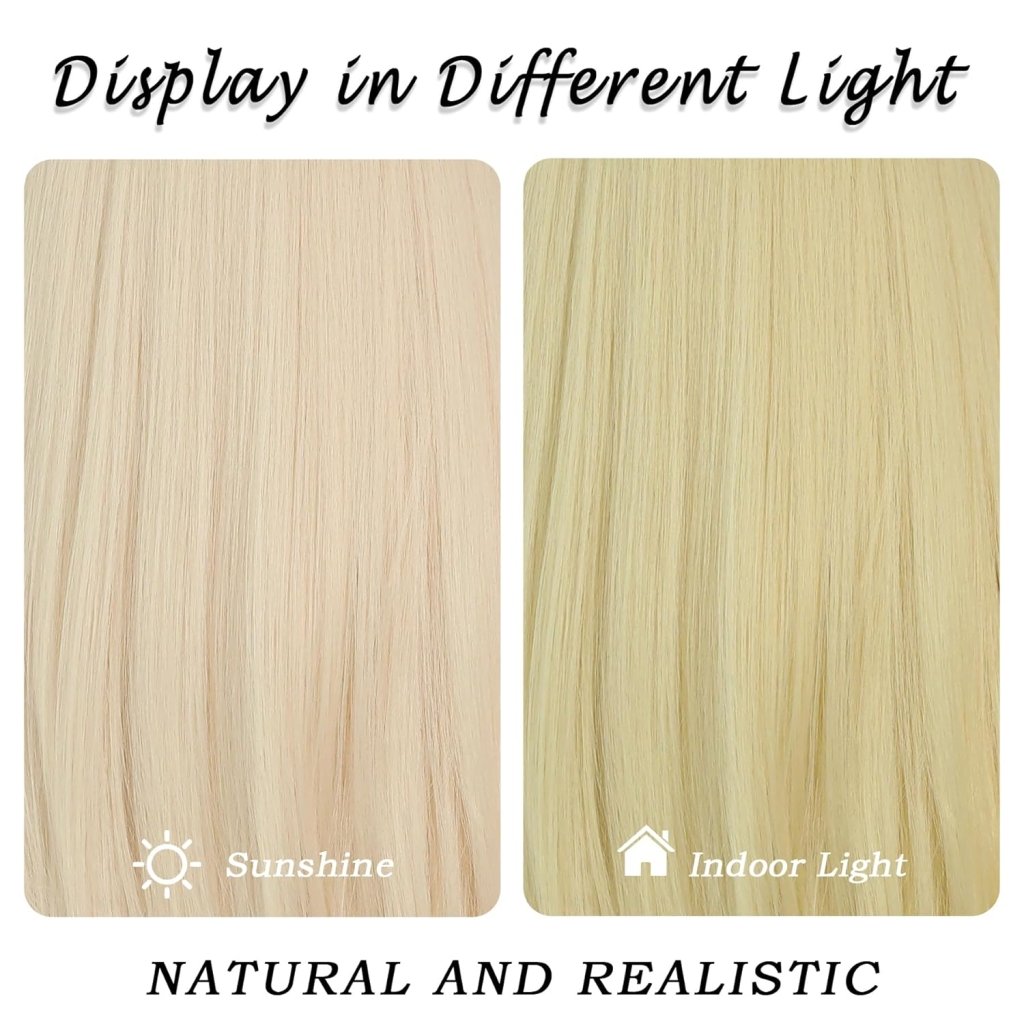 Honey Blonde Wig with Bangs Long Brown Wigs for Women Human Hair Wigs