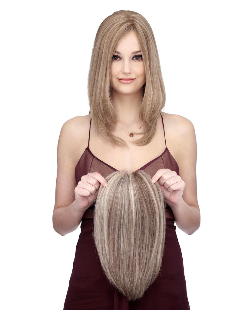 Toppiece 4003 | Monofilament Human Hair Wiglets by Louis Ferre