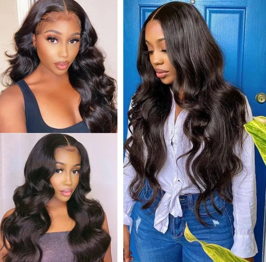 Natural Black Body Wave Lace Closure Human Hair