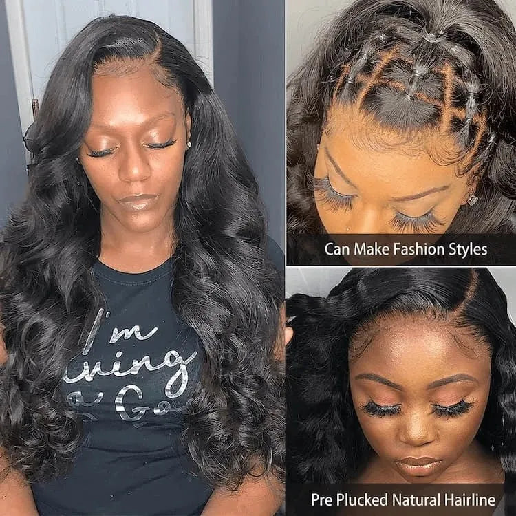 Cute Body Wave Human Hair Wigs for Girls
