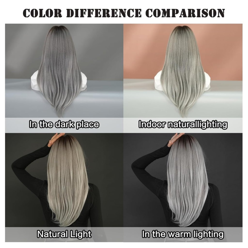 Honey Blonde Wig with Bangs Long Brown Wigs for Women Human Hair Wigs