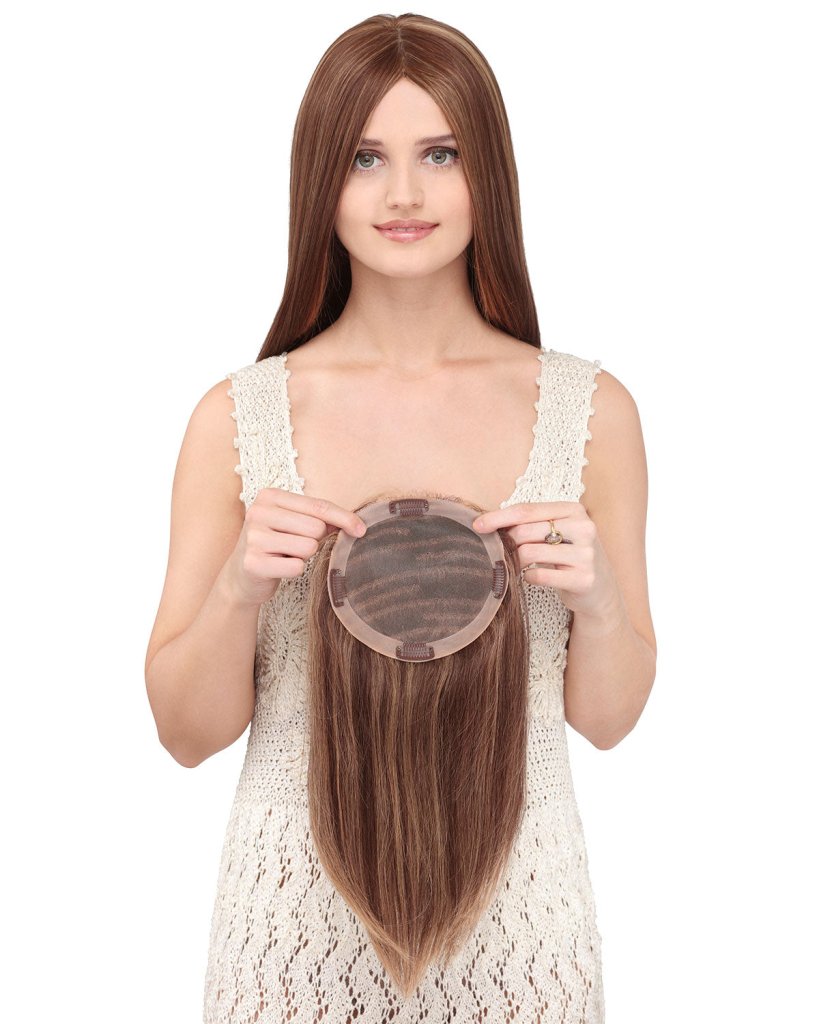 Mixed Brown Wig Hair Piece Human Hair Wig Hair accessories