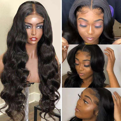 Natural Black Lace Closure Body Wave Human Hair