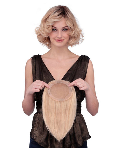 Blonde Wigs Hair Piece piece Monofilament Human Hair Wig