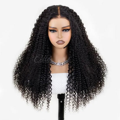 Long Curly Wave Human Hair Wig Top Level