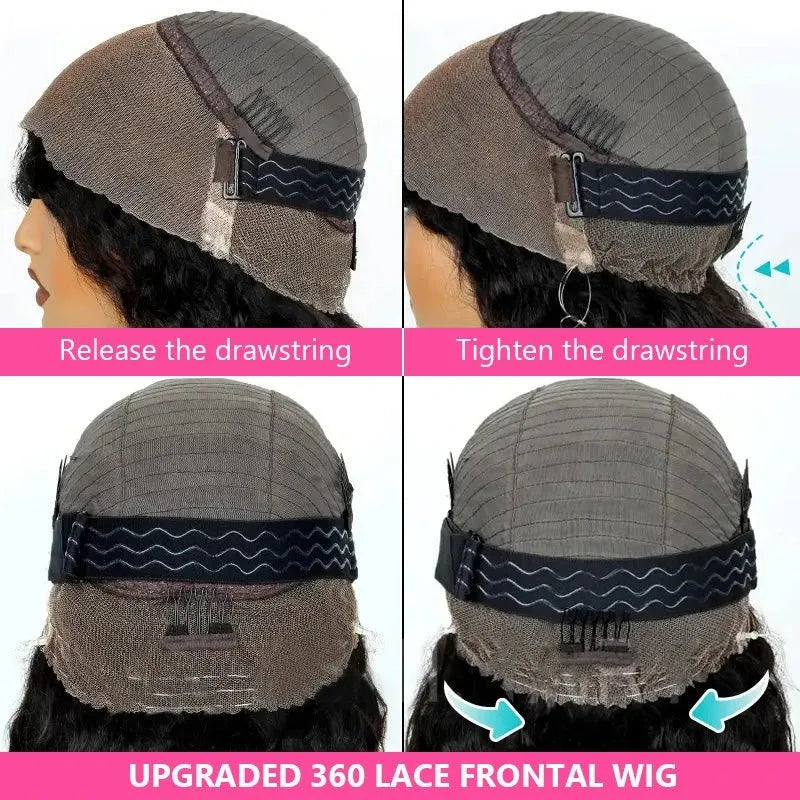 Cute Body Wave Human Hair Wigs for Girls