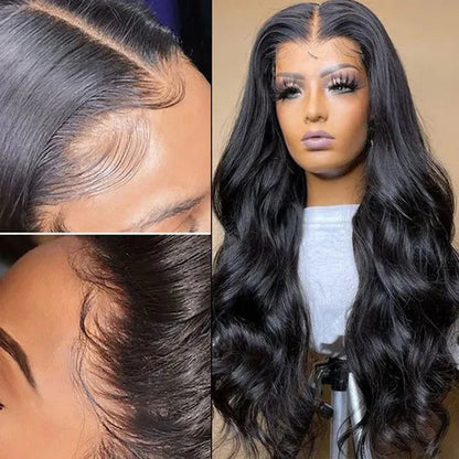 Natural Black Lace Closure Body Wave Human Hair