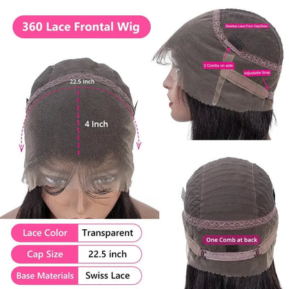 Cute Body Wave Human Hair Wigs for Girls