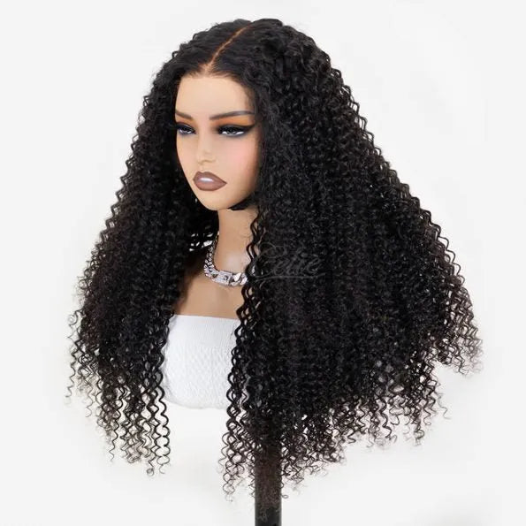 Long Curly Wave Human Hair Wig Top Level