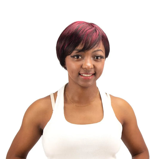 Pixie Cut Short Straight 100% Human Hair Lace Front Wigs