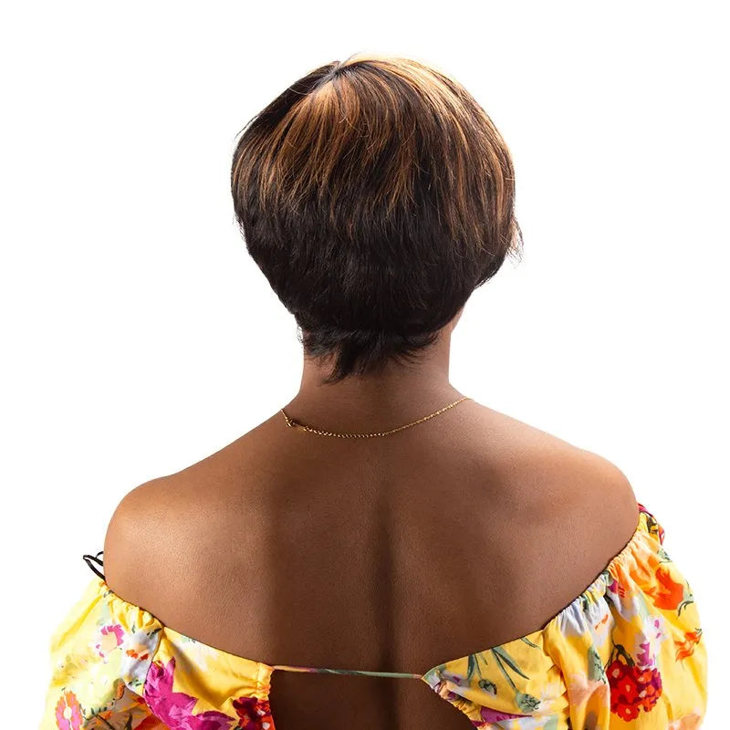 Short Straight Pixie Cut Human Hair Lace Front Wigs