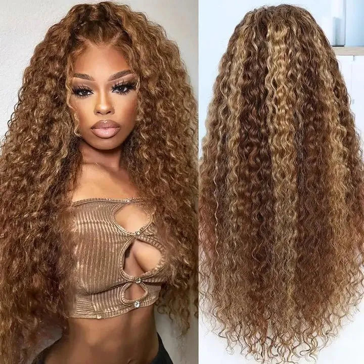 Natural Looking Water Wave Human Hair with Adjustable Strap