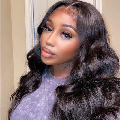 Natural Black Body Wave Lace Closure Human Hair