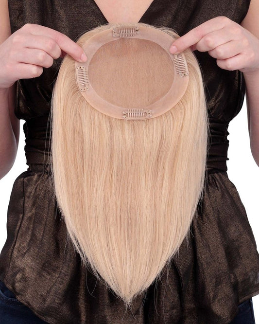 Blonde Wigs Hair Piece piece Monofilament Human Hair Wig