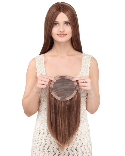 Mixed Brown Wig Hair Piece Human Hair Wig Hair accessories